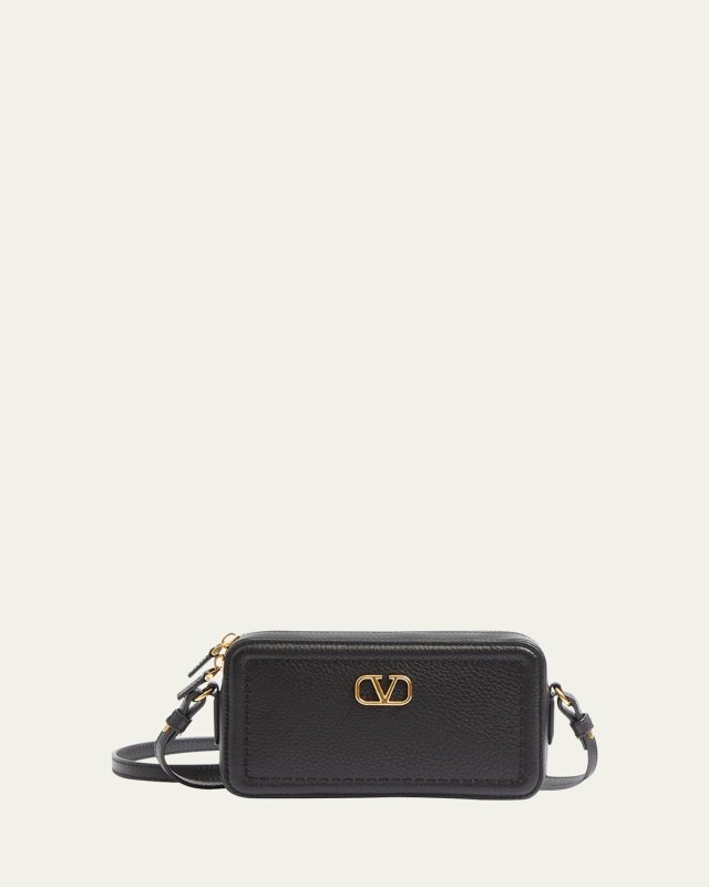 Alltime Mini Leather Camera Crossbody Bag
